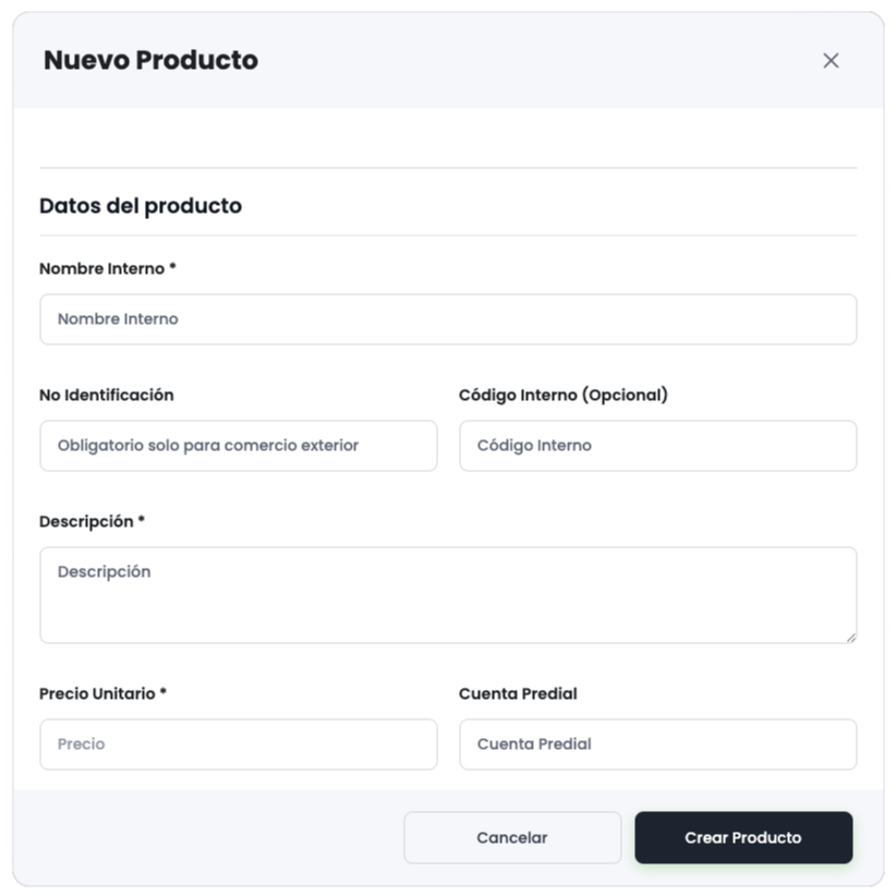 Productos y servicios MrFactura